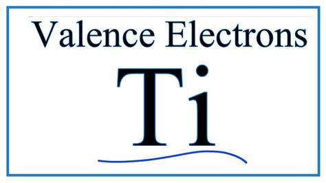 valence electrons titanium|finding valence electrons in ions.